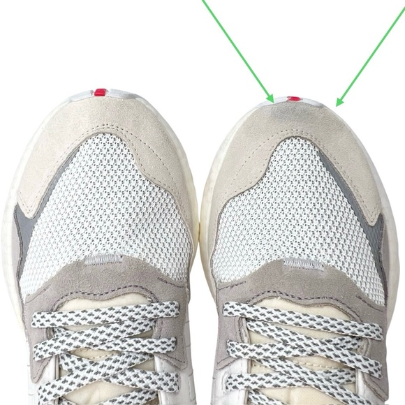 Adidas Nite Jogger Sneaker Men’s Size 8 White / Shock Red F34123 - Picture 8 of 13